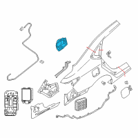 OEM 2013 Nissan Sentra Base Filler Lid Diagram - 78120-3RA0A