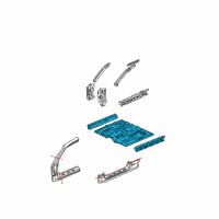 OEM 2003 Honda Civic Floor, FR. Diagram - 65100-S5P-A01ZZ