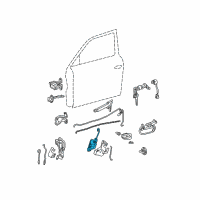 OEM 2000 Hyundai Accent Actuator Assembly-Front Door, LH Diagram - 95735-25020