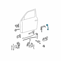 OEM 2000 Hyundai Accent Switch Assembly-Door Unlock, LH Diagram - 95762-25000