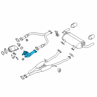 OEM Infiniti Three Way Catalytic Diagram - B0802-5CB0B