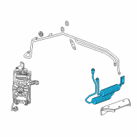 OEM Chevrolet Corvette Transmission Cooler Diagram - 23466343