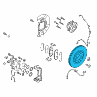 OEM 2016 Kia Sedona Disc-Front Wheel Brake Diagram - 51712A9000