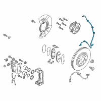 OEM Kia Sedona Sensor Assembly-Abs Front Diagram - 95670A9000