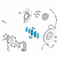 OEM 2016 Kia Sedona Pad Kit-Front Disc Brake Diagram - 58101A9A00