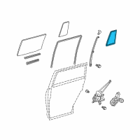 OEM 2013 Toyota Highlander Weatherstrip Diagram - 68189-0E030