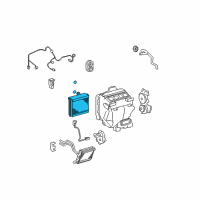 OEM 2009 Toyota Venza Evaporator Core Diagram - 88501-48311