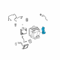 OEM 2016 Lexus ES300h Damper Servo Sub-Assembly (For Airmix) Diagram - 87106-33290