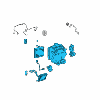 OEM Toyota Highlander Evaporator Assembly Diagram - 87050-48331