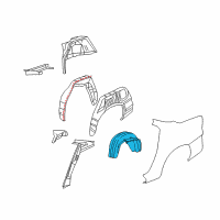 OEM Buick Regal Liner Asm-Rear Wheelhouse Panel Diagram - 10444744