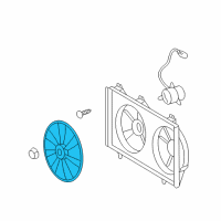 OEM 2007 Toyota Camry Fan Blade Diagram - 16361-28270