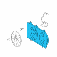 OEM Toyota Camry Fan Motor Diagram - 16711-28310