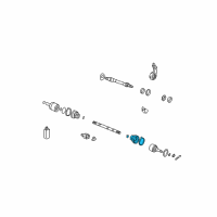 OEM 2004 Hyundai Santa Fe Boot Kit-Front Axle Wheel Side Diagram - 49609-26C50