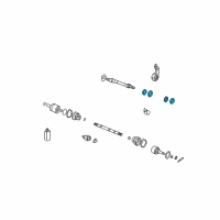 OEM Hyundai Santa Fe Bearing Kit-Front Axle Diagram - 49504-39A00