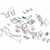 OEM Ford Escape Holder Bezel Diagram - CJ5Z-7813562-AB