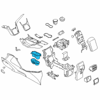 OEM Ford Escape Cup Holder Diagram - CJ5Z-7813562-AE