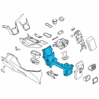 OEM 2016 Ford C-Max Console Base Diagram - CJ5Z-78045B30-A