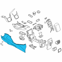 OEM Ford Escape Console Panel Diagram - CJ5Z-7804619-AC