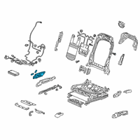 OEM 2019 Acura RDX Switch Assembly (16-Way) Diagram - 81250-TJB-A41