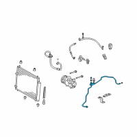 OEM Pontiac Vibe Tube, A/C Evaporator Diagram - 19184694