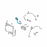 OEM Pontiac Vibe Hose, A/C Compressor Diagram - 19184686