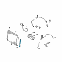 OEM 2009 Pontiac Vibe Dryer, A/C Refrigerant Diagram - 88975769