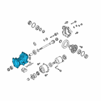 OEM Nissan Murano Carrier Complete-Gear Diagram - 38310-CA000