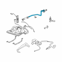 OEM 2000 Chevrolet Monte Carlo Pipe Asm-Fuel Tank Filler Diagram - 10445234