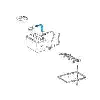 OEM 2005 Toyota Camry Negative Cable Diagram - 82122-06020