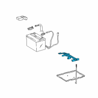 OEM 2004 Lexus ES330 Clamp Sub-Assy, Battery Diagram - 74404-06050