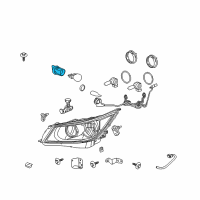 OEM 2010 Buick LaCrosse Socket Diagram - 25888114