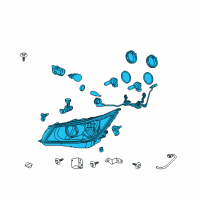 OEM 2012 Buick LaCrosse Composite Headlamp Diagram - 20941382