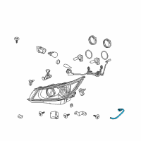 OEM 2013 Buick LaCrosse Harness Asm-Headlamp Wiring Diagram - 22882726