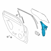 OEM Lincoln MKZ Regulator Assembly Diagram - HS7Z-5427009-A