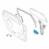 OEM 2013 Lincoln MKZ Window Motor Diagram - DS7Z-5423394-A