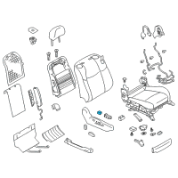 OEM Infiniti M37 Switch LUMBAR Diagram - 87015-1ME0C