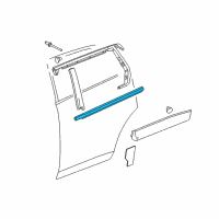 OEM 2013 GMC Terrain Belt Weatherstrip Diagram - 22855199