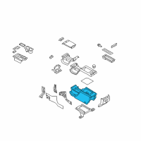 OEM 2013 Ford F-150 Console Body Diagram - DL3Z-15045A36-AB