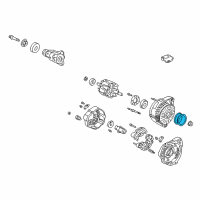 OEM 2003 Acura CL Pulley Diagram - 31141-P8F-A01