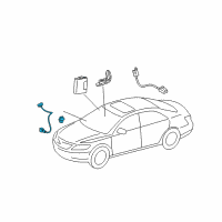 OEM 2007 Toyota Camry Courtesy Switch Diagram - 84237-33010