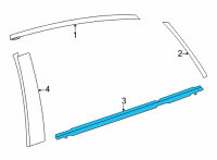 OEM Toyota Mirai Belt Molding Diagram - 75730-62020