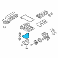 OEM 2016 BMW 750i xDrive Oil Pan Gasket Diagram - 11-13-8-601-061