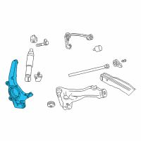 OEM 1999 Ford F-250 Knuckle Diagram - XL3Z-3K185-AA