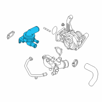 OEM 2006 Jeep Liberty THERMSTAT-Engine COOLANT Diagram - 5142601AA