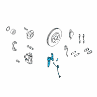 OEM Ford Transit Connect Front Speed Sensor Diagram - 2T1Z-2C204-B