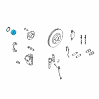 OEM 2011 Ford Transit Connect Bearing Kit Diagram - 2T1Z-1215-C