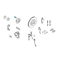 OEM 2012 Ford Transit Connect Wheel Stud Diagram - -W700678-S442