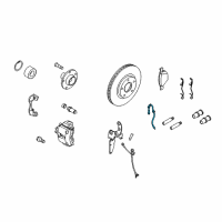 OEM 2013 Ford Transit Connect Brake Hose Diagram - 2T1Z-2078-A