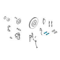OEM 2010 Ford Transit Connect Caliper Mount Kit Diagram - 1S2Z-2386-AA