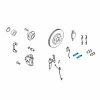 OEM 2013 Ford Transit Connect Caliper Mount Kit Diagram - 1S2Z-2386-AA